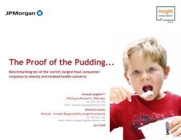 JPMorgan - Proof of the Pudding - Pacific Health Summit