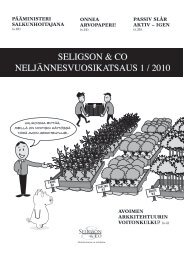katsauksessamme 1/2010 (sivulla 13) - Seligson & Co