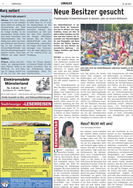 Stadt Anzeiger Dülmen Kw 31 2014