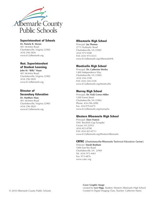 2010-2011 - Albemarle County Public Schools