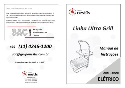 Manual Grelhador ElÃ©trico - Grupo NestIs