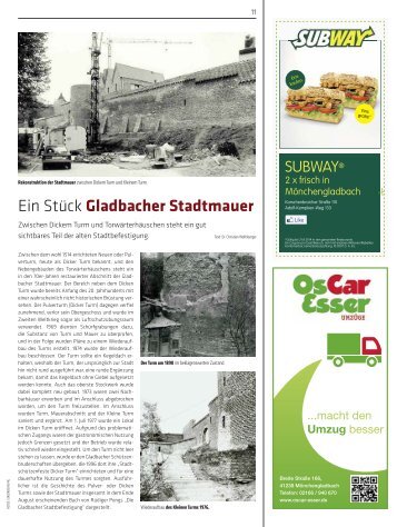 Ein Stück Gladbacher Stadtmauer
