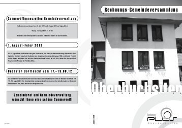 12_InfoPlus_Rechnung - Gemeinde Oberbuchsiten