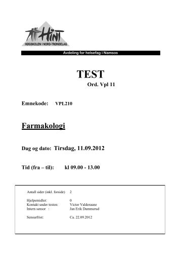 120911 VPL11 Farmakologi ordinær