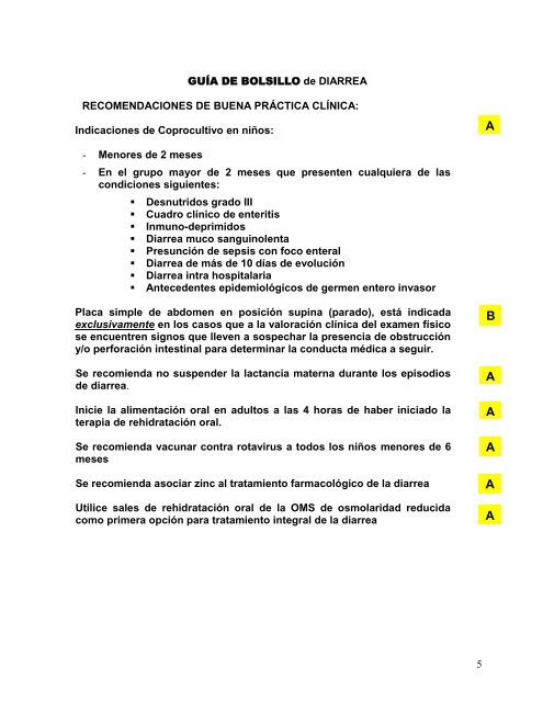 tratamiento guÃ­a diarrea aguda niÃ±os y adultos - Instituto ...