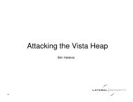 Attacking the Vista Heap - 2008