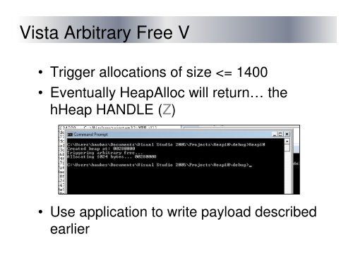 Attacking the Vista Heap - 2008