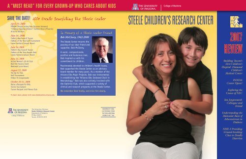 Read More - the Steele Children's Research Center - University of ...