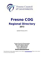 Fresno COG - Council of Fresno County Governments