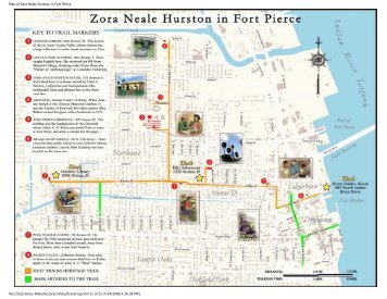 Map of Zora Neale Hurston in Fort Pierce - St. Lucie County