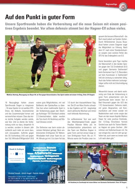 Sportfreunde Siegen – VfL Bochum U23