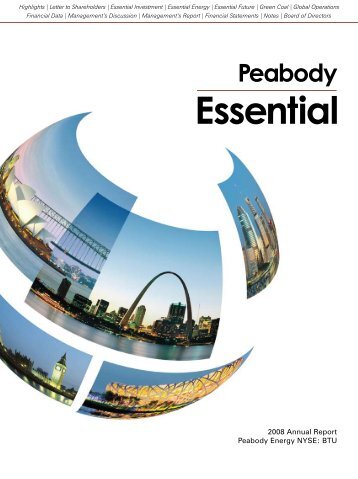 Complete 2008 Annual Report (PDF) - Peabody Energy