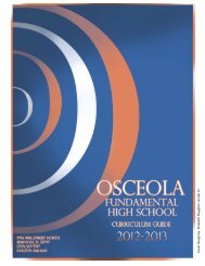 Curriculum Guide 2012-13 - Osceola Fundamental High School ...