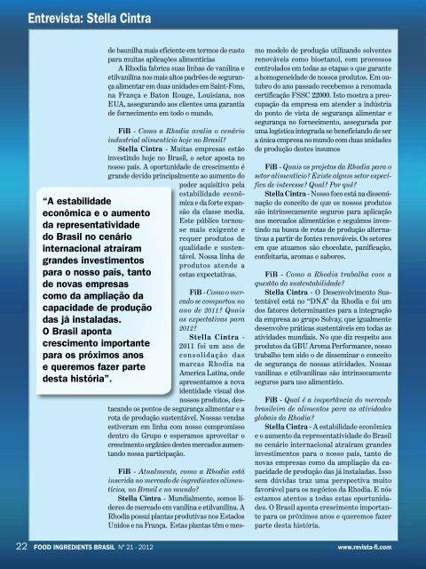 Entrevista - Revista FiB