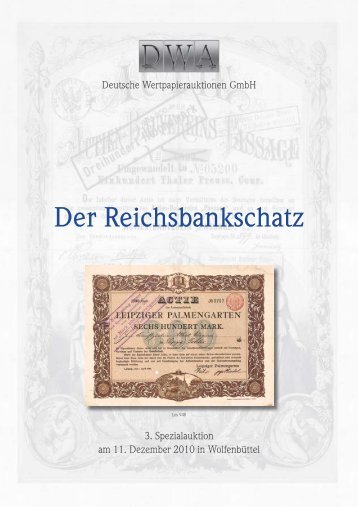 Raritäten aus dem Reichsbankschatz - Deutsche ...