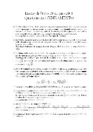 Questionario - Matematica - Università Bocconi