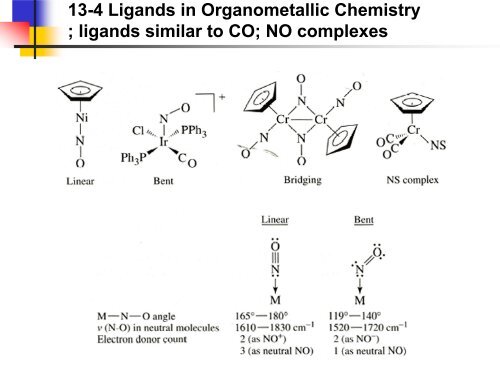 13-4 Ligands in Organometallic Chemistry