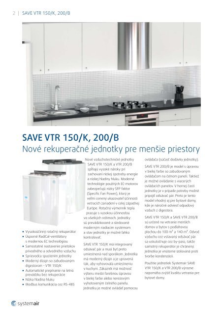 SAVE VTR 150/K & 200/B - Systemair