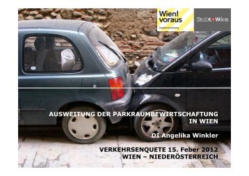 Parkraumbewirtschaftung in Wien - Stadt-Umland Management