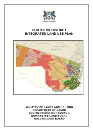 District Intergrated Land Use Plan - Ngwaketse Land Board