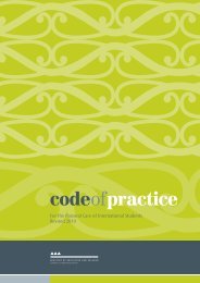 Code of Practice for the Pastoral Care of International Students