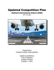 Updated Competition Plan (FY 01-02) - Oakland International Airport