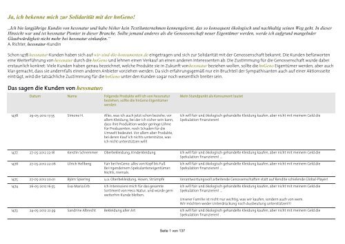 Kunden Von Hessnatur Institut Fur Soziale Dreigliederung