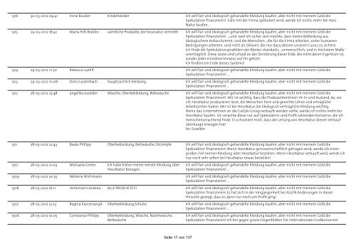 Kunden von hessnatur - Institut für soziale Dreigliederung