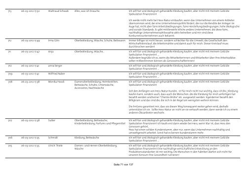 Kunden von hessnatur - Institut für soziale Dreigliederung