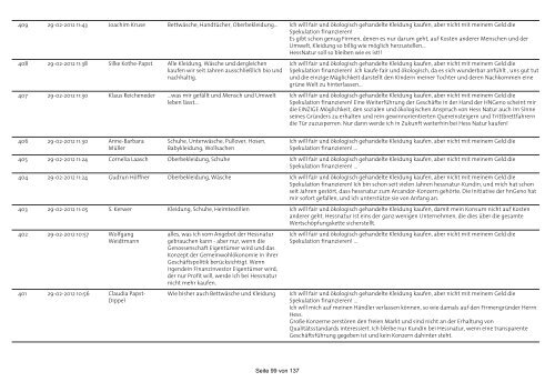 Kunden von hessnatur - Institut für soziale Dreigliederung