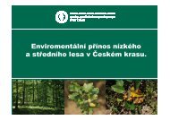 SprÃ¡va CHKO ÄeskÃ½ kras EnviromentÃ¡lnÃ­ pÅÃ­nos nÃ­zkÃ©ho a ...