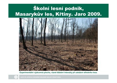 SprÃ¡va CHKO ÄeskÃ½ kras EnviromentÃ¡lnÃ­ pÅÃ­nos nÃ­zkÃ©ho a ...