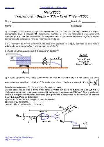 Maio/2006 Trabalho em Dupla â 3ÂºA â Civil 1Âº Sem/2006.