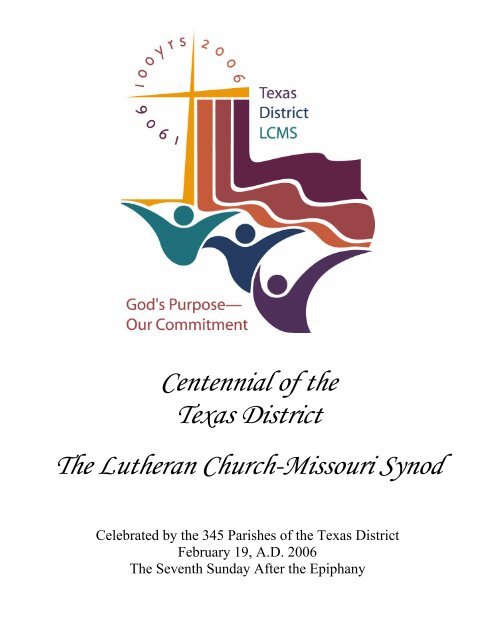 PDF file format. - Texas District LCMS Centennial Celebration