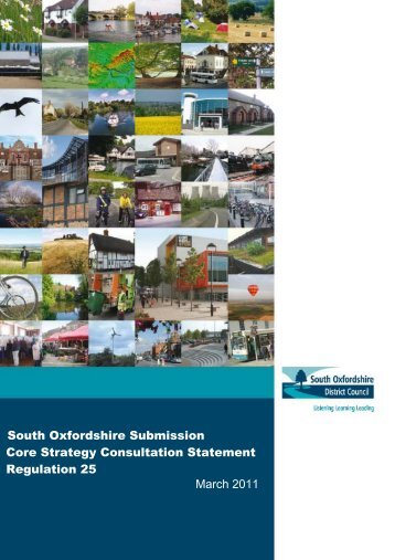 Consultation statement (REG25) (4.5 MB) - South Oxfordshire ...