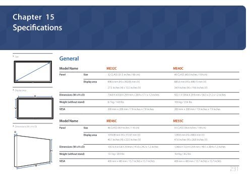 Samsung ME40C User Manual - Touch Screens Inc.