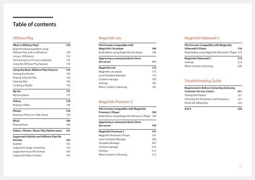 Samsung ME40C User Manual - Touch Screens Inc.