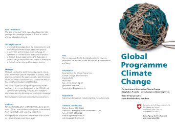 flyer here - SDC Climate Change and Environment Network