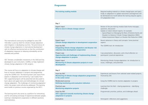 flyer here - SDC Climate Change and Environment Network