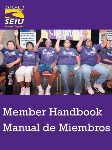 Member Handbook Manual de Miembros - SEIU Local 1