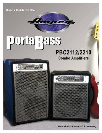 PBC2112/2210 PortaBass Combo Amplifiers