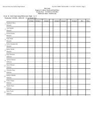 5th Grade Field Score Sheets - Let's Move In Point