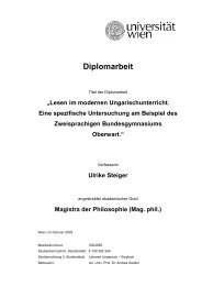 Lesen im modernen Ungarischunterricht