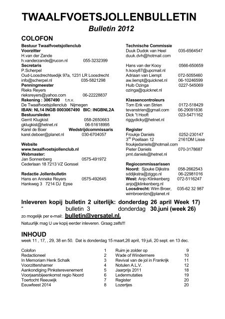 bulletin 2012/1 - De Twaalfvoetsjollenclub