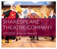 Annual Report - The Shakespeare Theatre Company