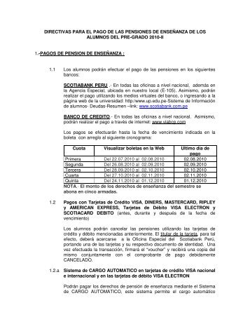 pagos de pension de enseñanza