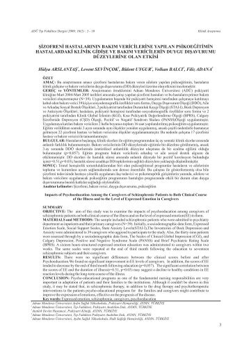 01 makale.cdr - Adnan Menderes Ãniversitesi TIp FakÃ¼ltesi Dergisi