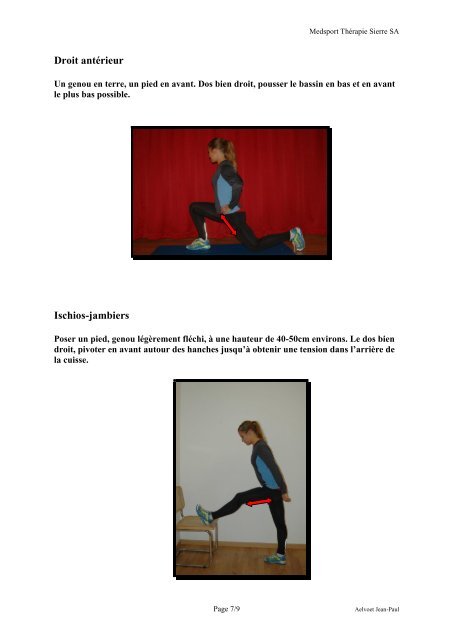 PDF du cours de stretching donnÃ© par Jean-Paul le 6 octobre 2012 ...