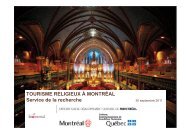 Le tourisme religieux à Montréal