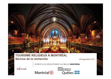 Le tourisme religieux à Montréal